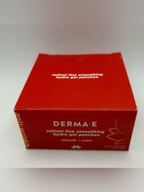 Derma E Retinol Line Smoothing Hydro Gel Patches Wrinkles Smooth + Calm 60 count